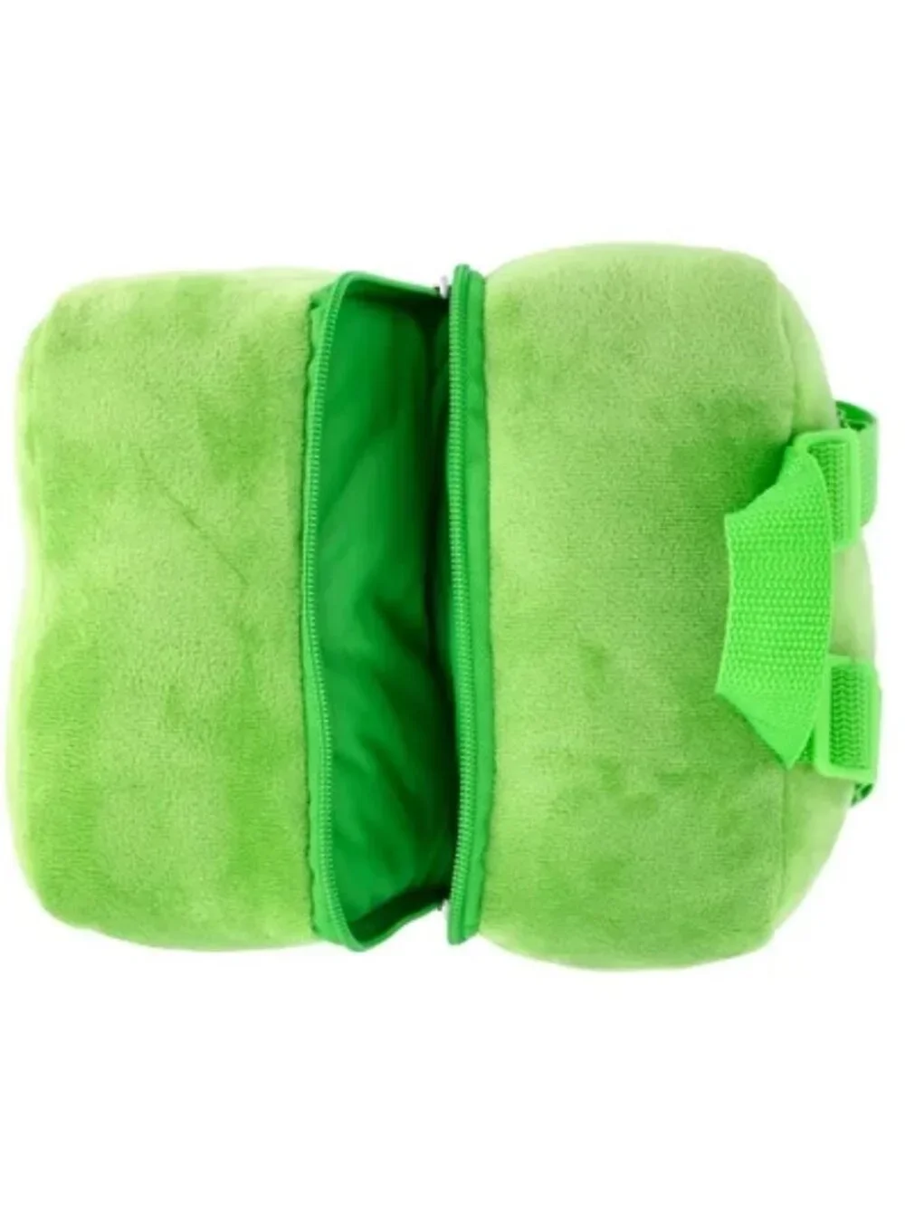 Minecraft Unisex Kids Plush Creeper Backpack, Green
